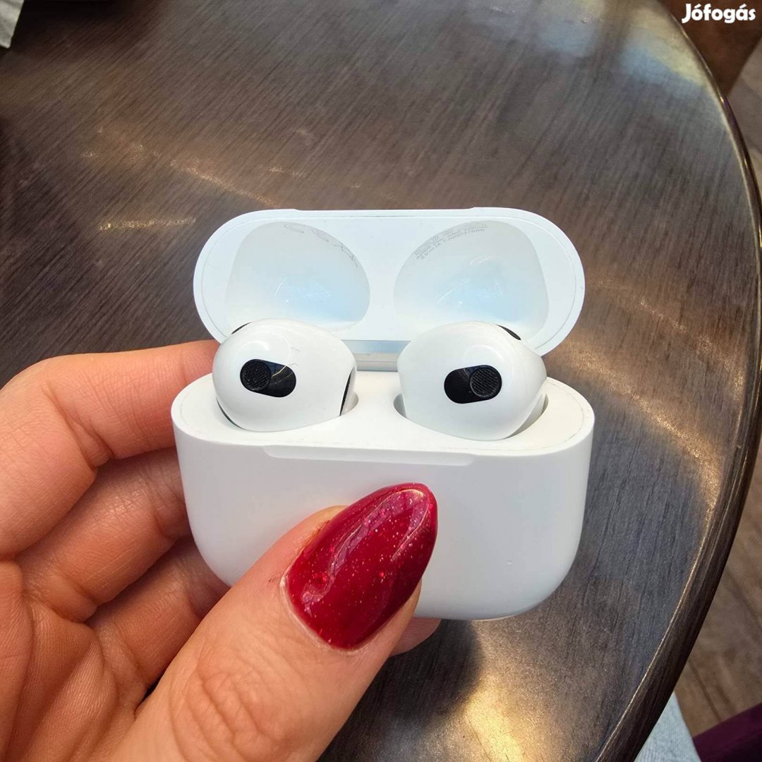 Eredeti Airpods 3, használt, de tökéletes állapot, kitisztított :)