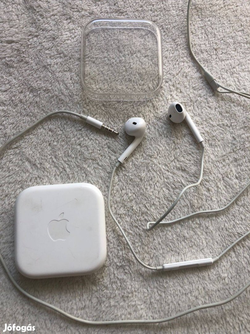 Eredeti Apple Iphone Headset fülhallgató, vezetékes jack dugós