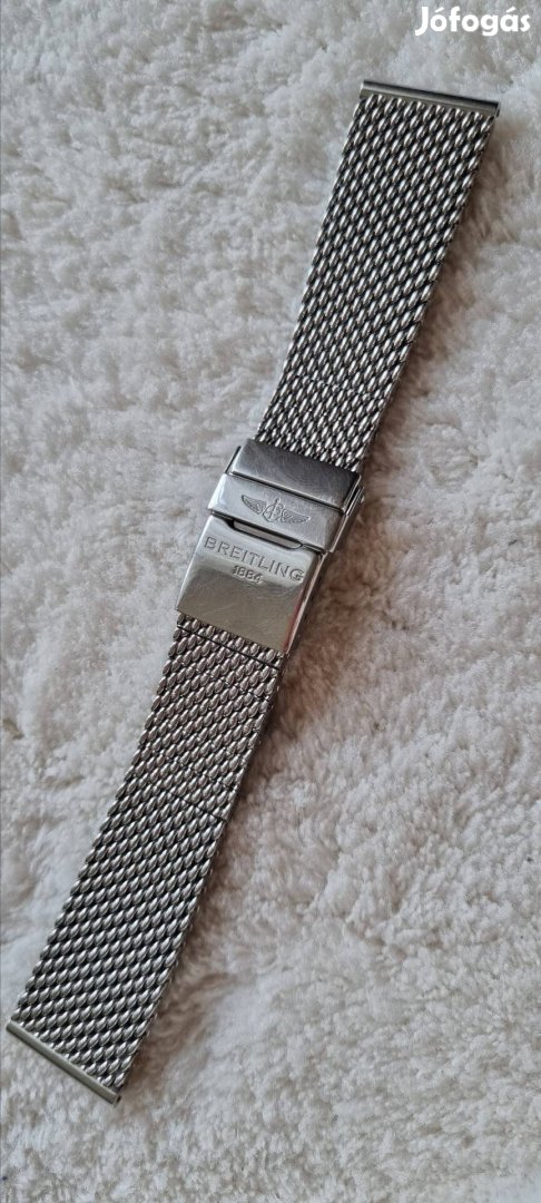 Eredeti Breitling Milanese acél szíj és csat 22-20mm 