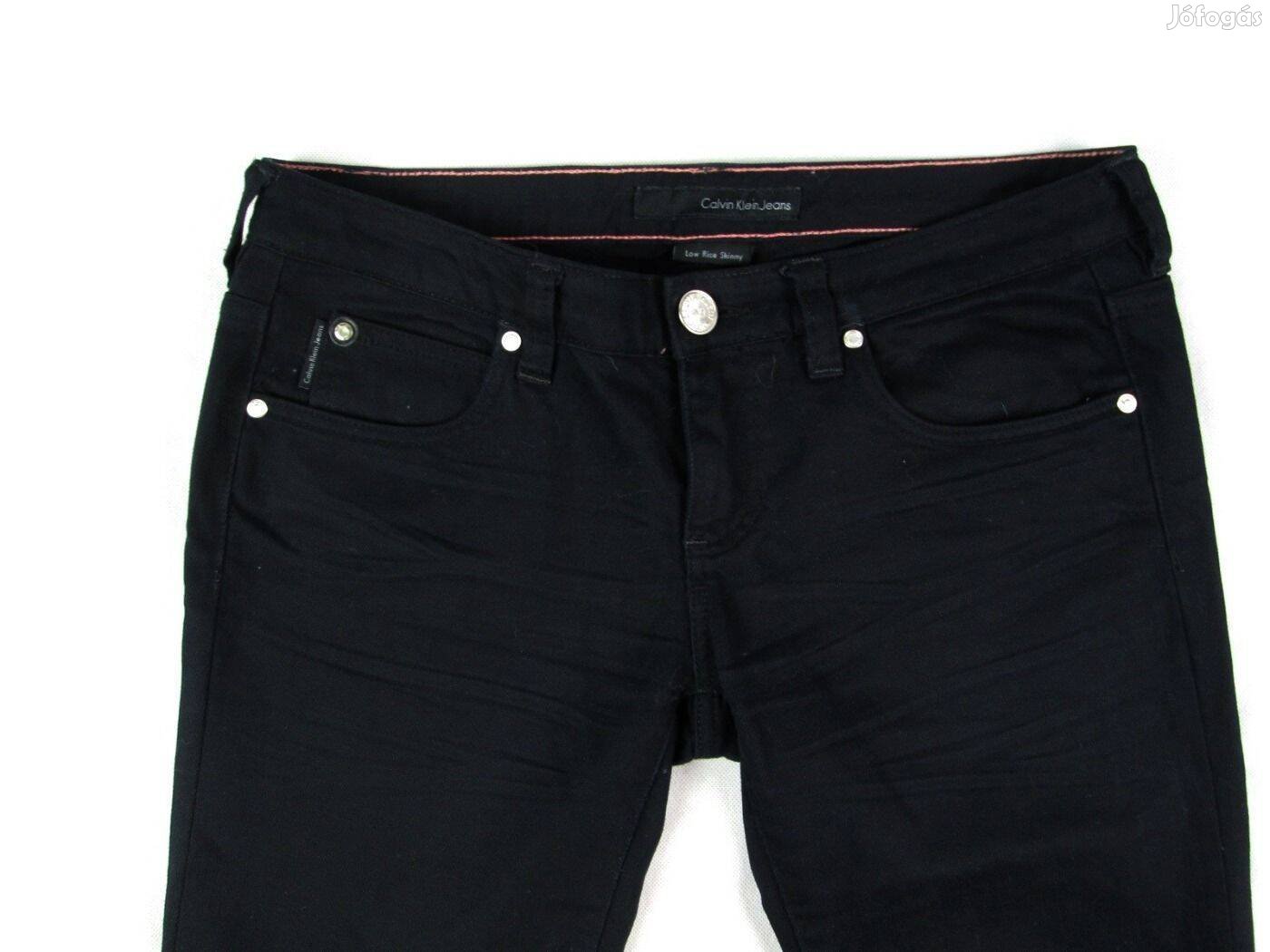 Eredeti Calvin Klein Jeans LOW RISE Skinny W29/L32 Női Fekete Farmer