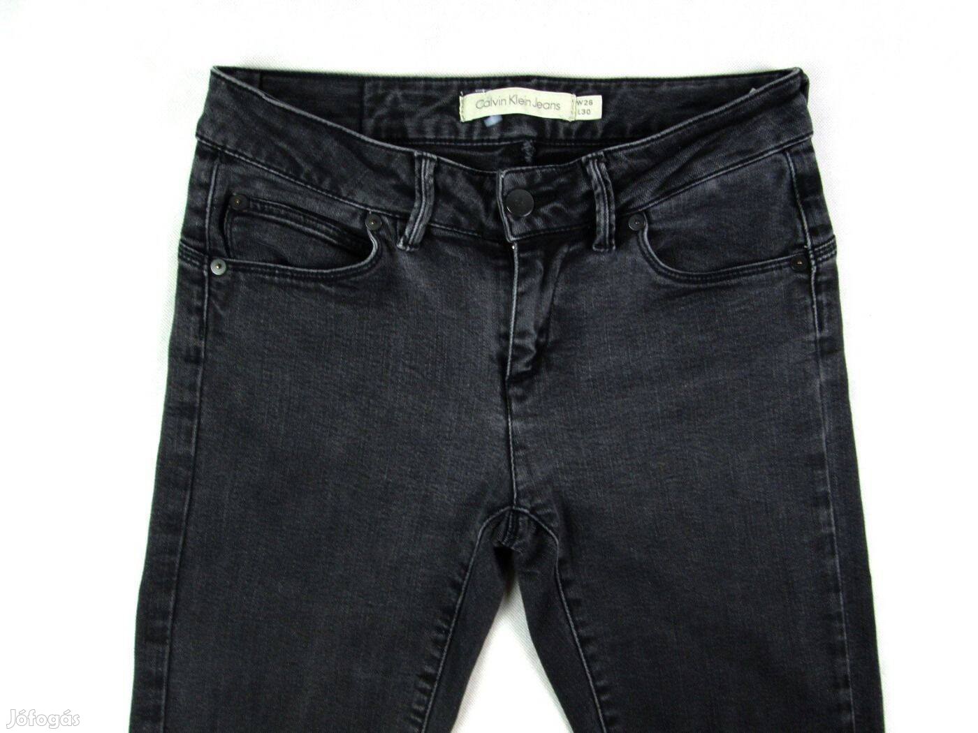 Eredeti Calvin Klein Jeans W26/L30 Szürke Női Sztreccses Farmer