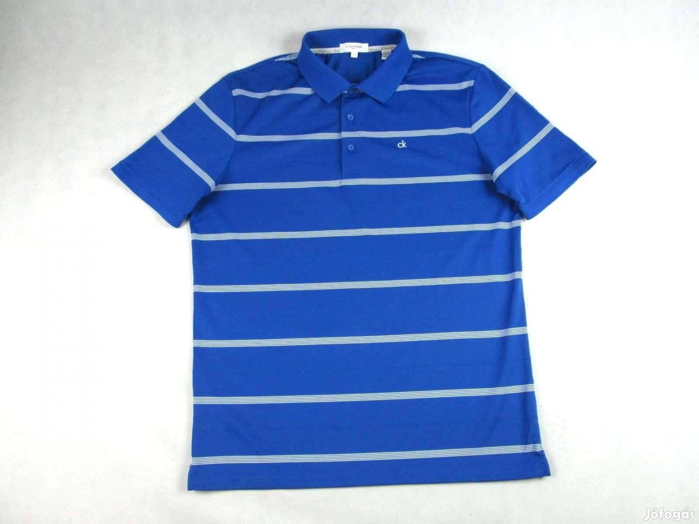 Eredeti Calvin Klein L Sportos Elegáns Férfi Galléros Póló