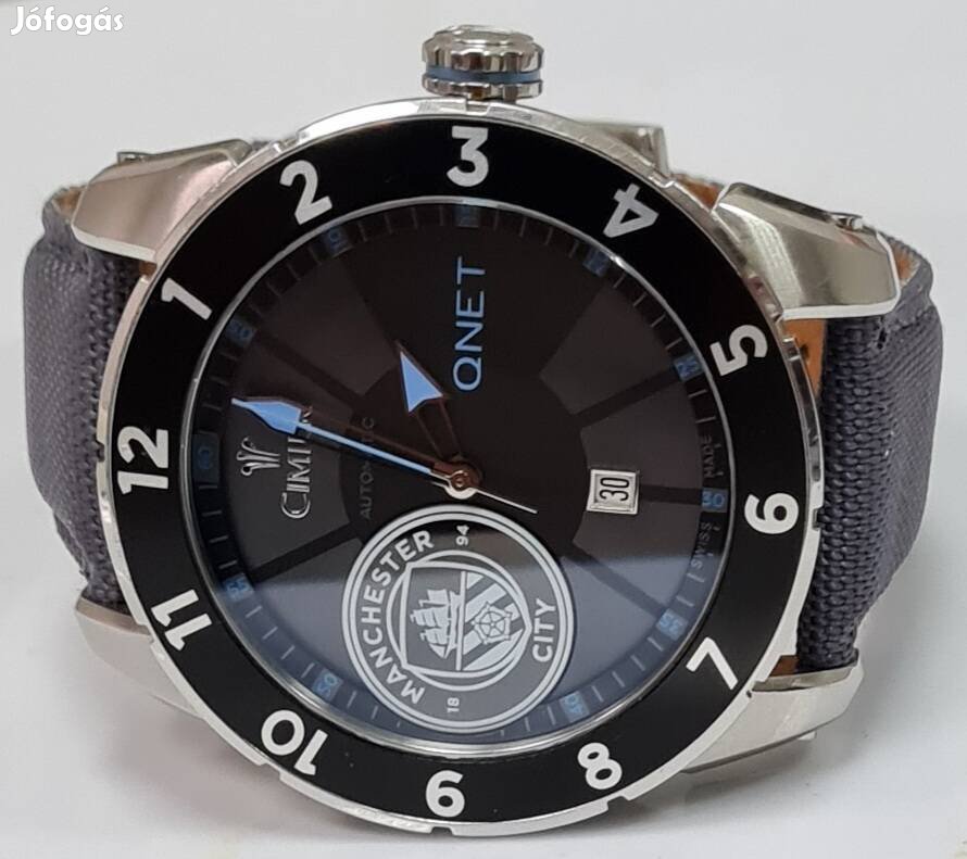 Eredeti Cimier Qnet Automatic Manchester City 1880db Limited!