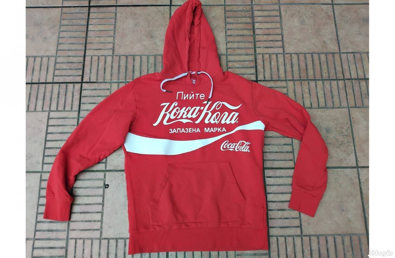 Eredeti Coca cola kapucnis pulóver L
