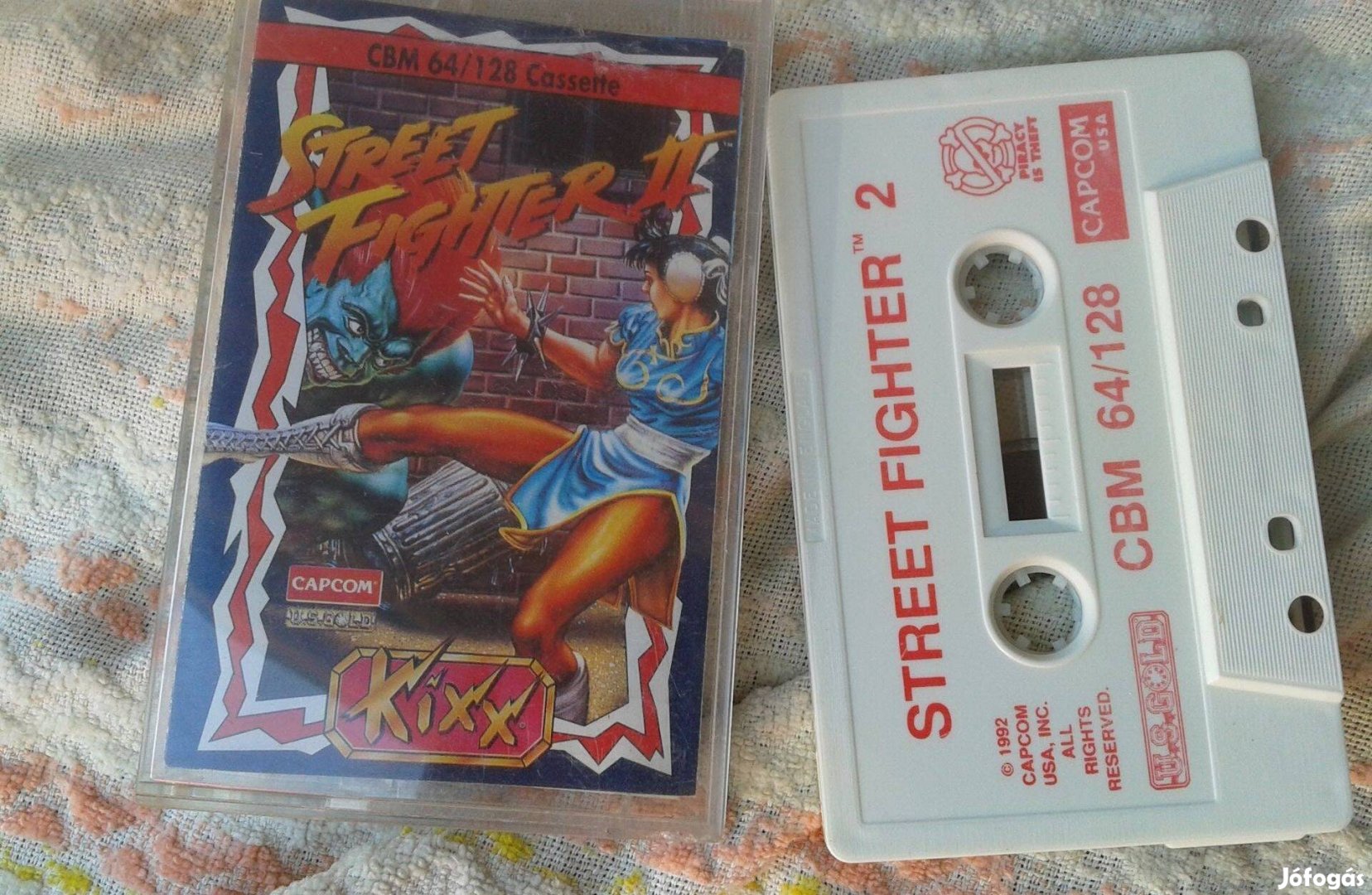 Eredeti Commoder 64 játékkazetta Street Fighter II
