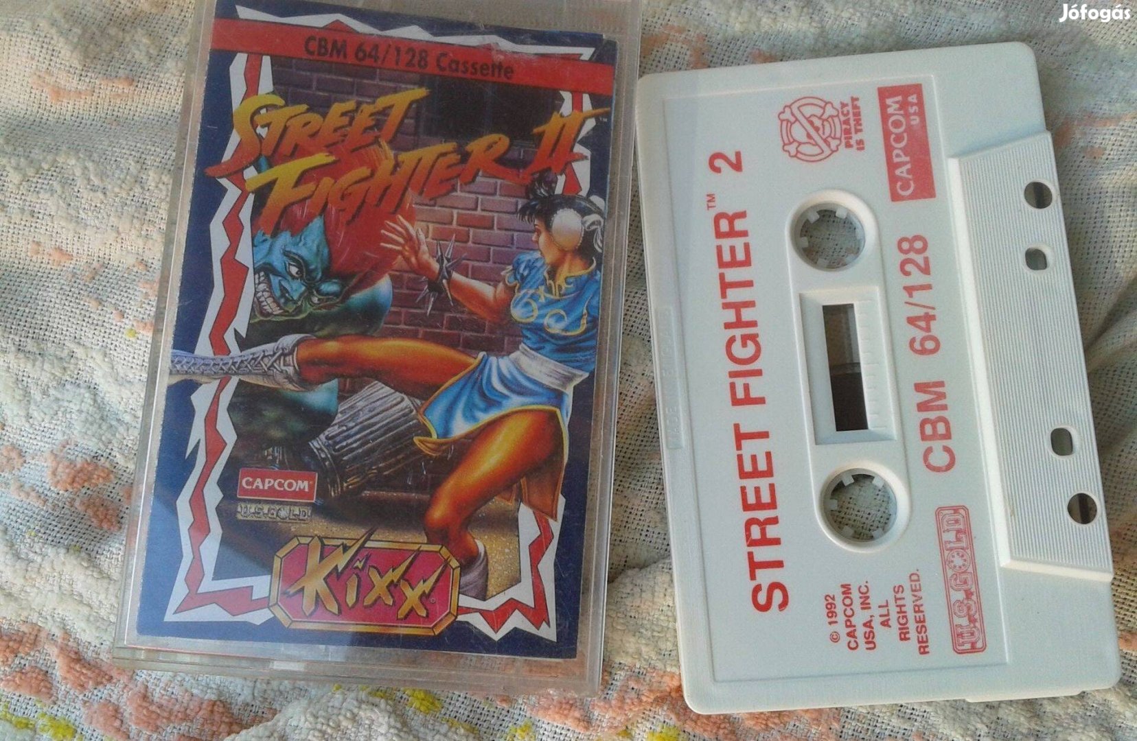 Eredeti Commoder 64 játékkazetta Street Fighter II