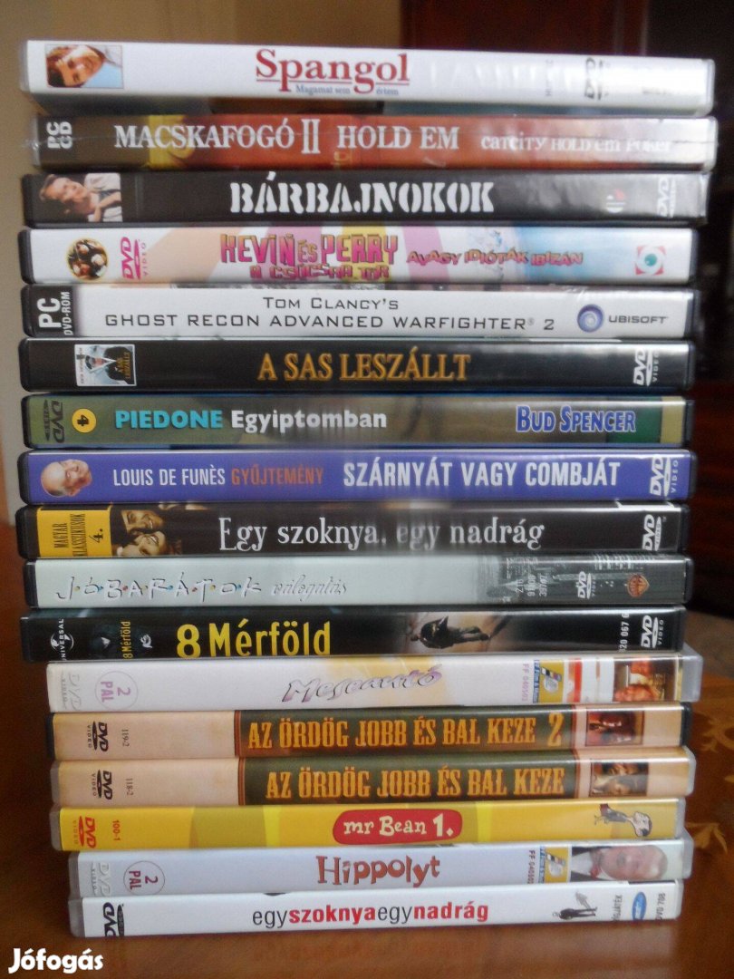 Eredeti DVD filmek 17 db akció, vígjáték