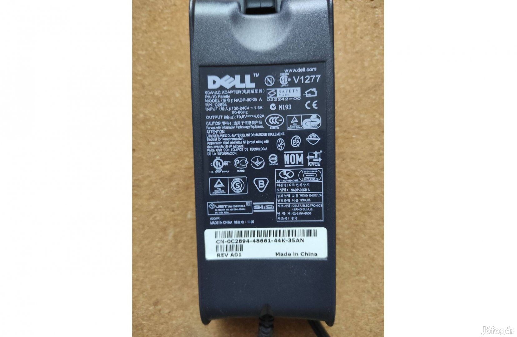 Eredeti Dell adapter laptop töltő