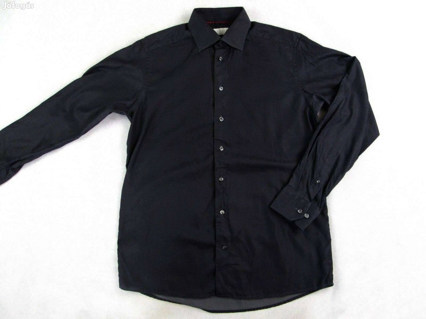 Eredeti Eton M Elegáns Sötétszürke Hosszú Ujjú Férfi ING