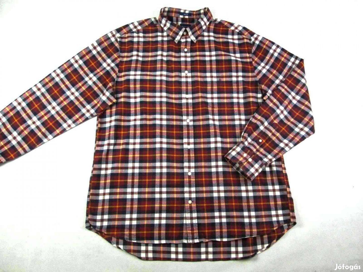 Eredeti Gant 3XL Hosszú Ujjú Férfi Kockás ING