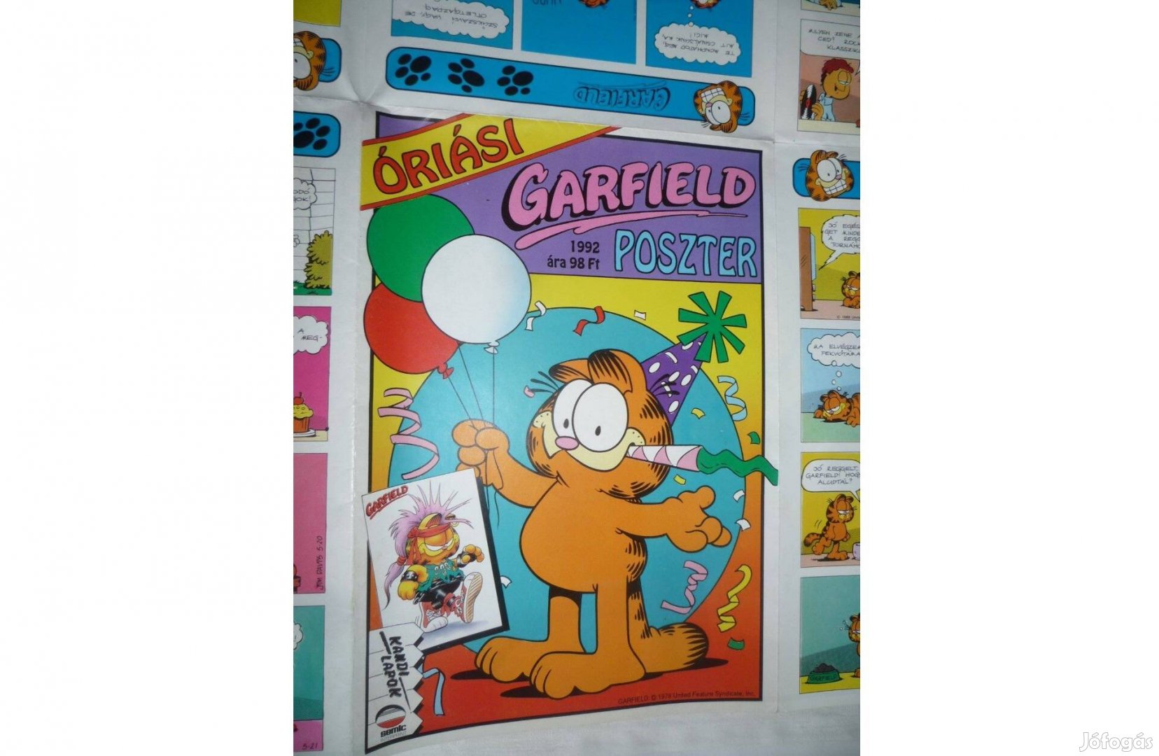 Eredeti Garfield óriás poszter 1992