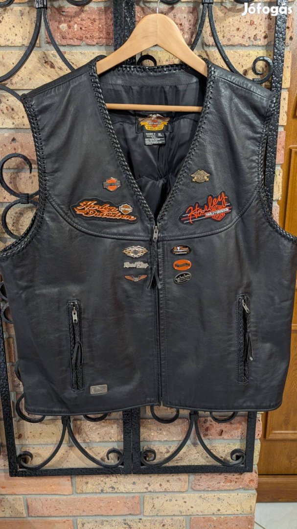 Eredeti Harley Davidson bőr mellény (XL)