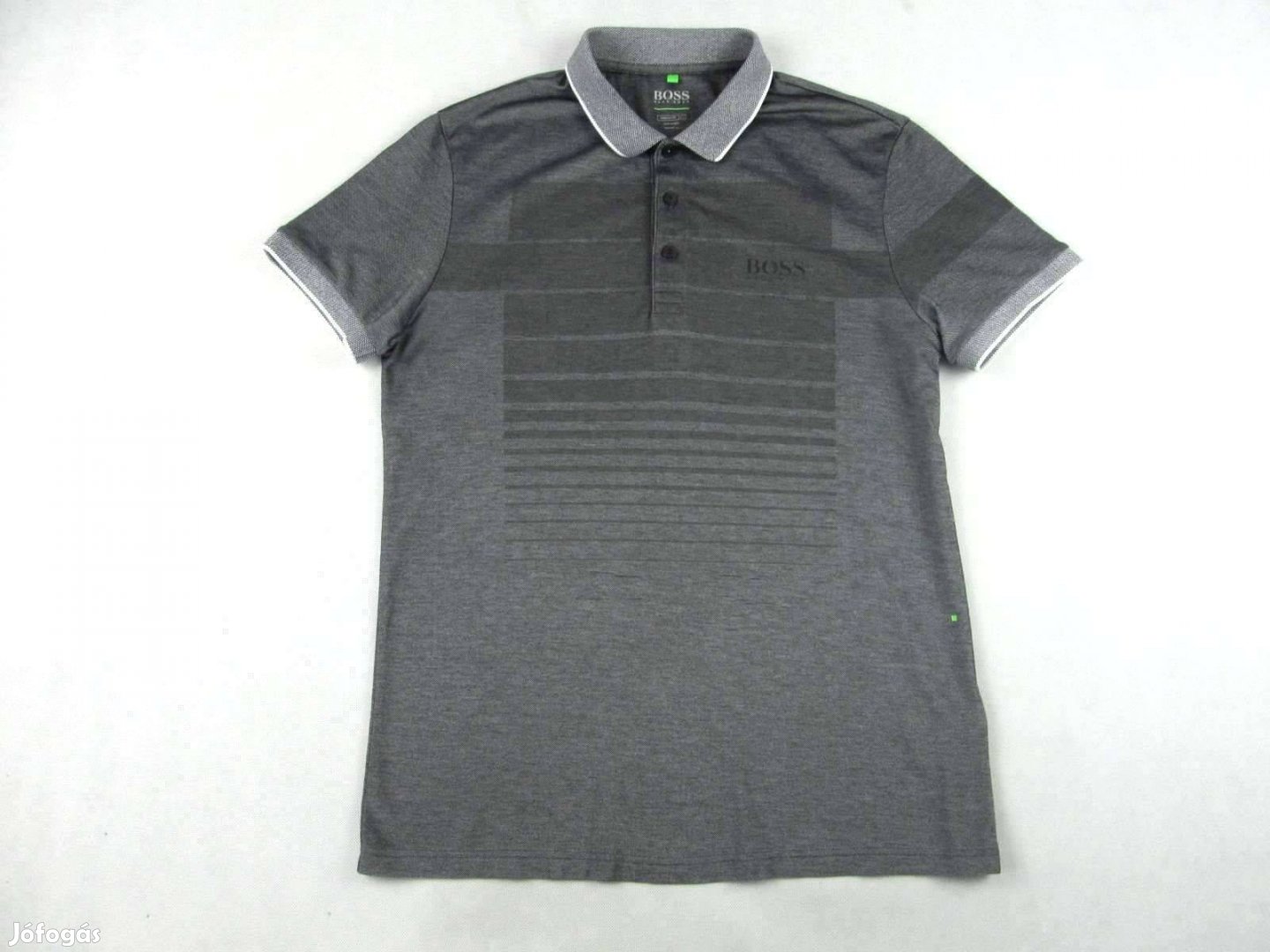 Eredeti Hugo BOSS L Sportos Elegáns Férfi Galléros Póló