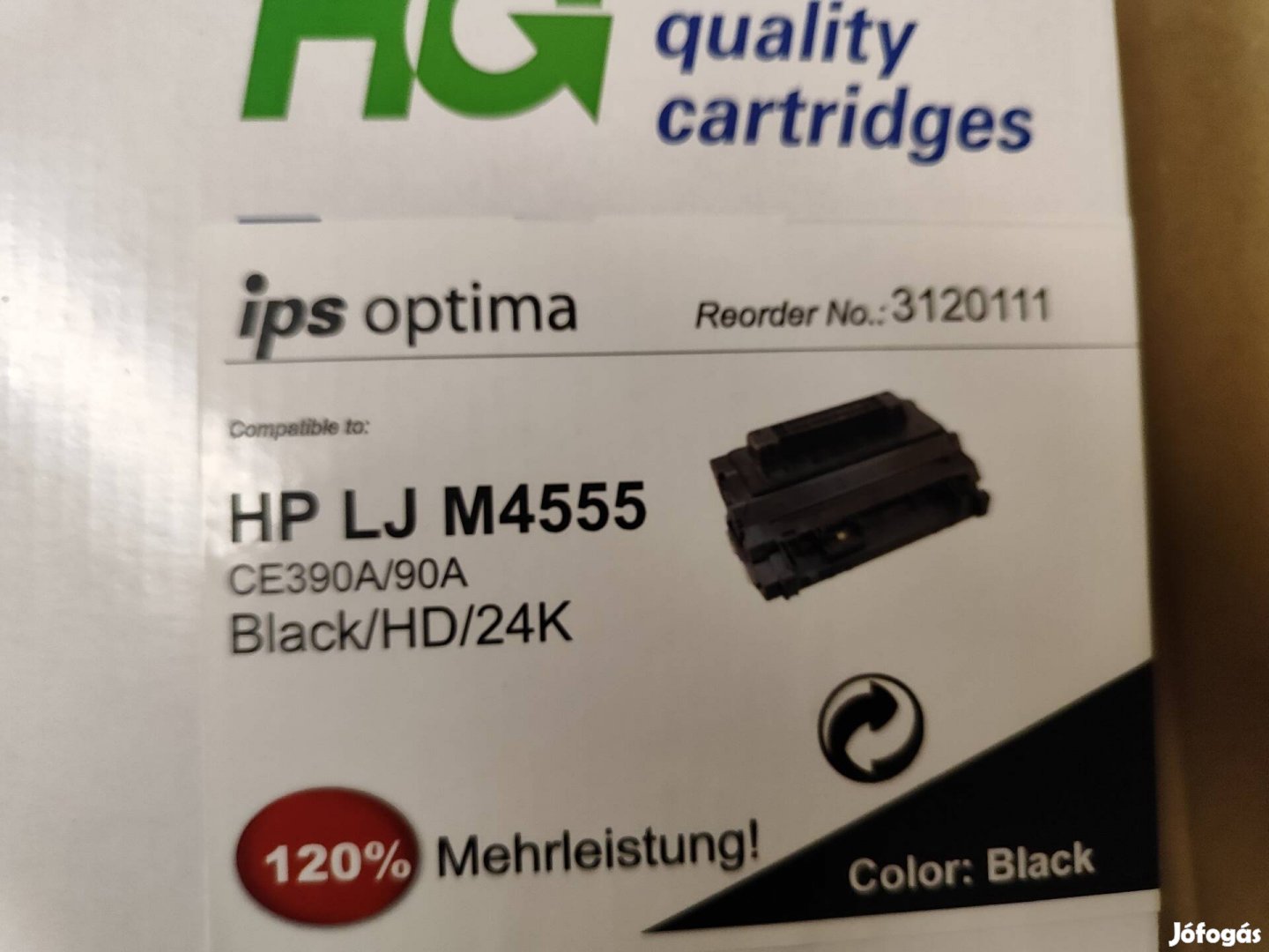Eredeti IPS HP Toner C90/ CE390A LJ M4555