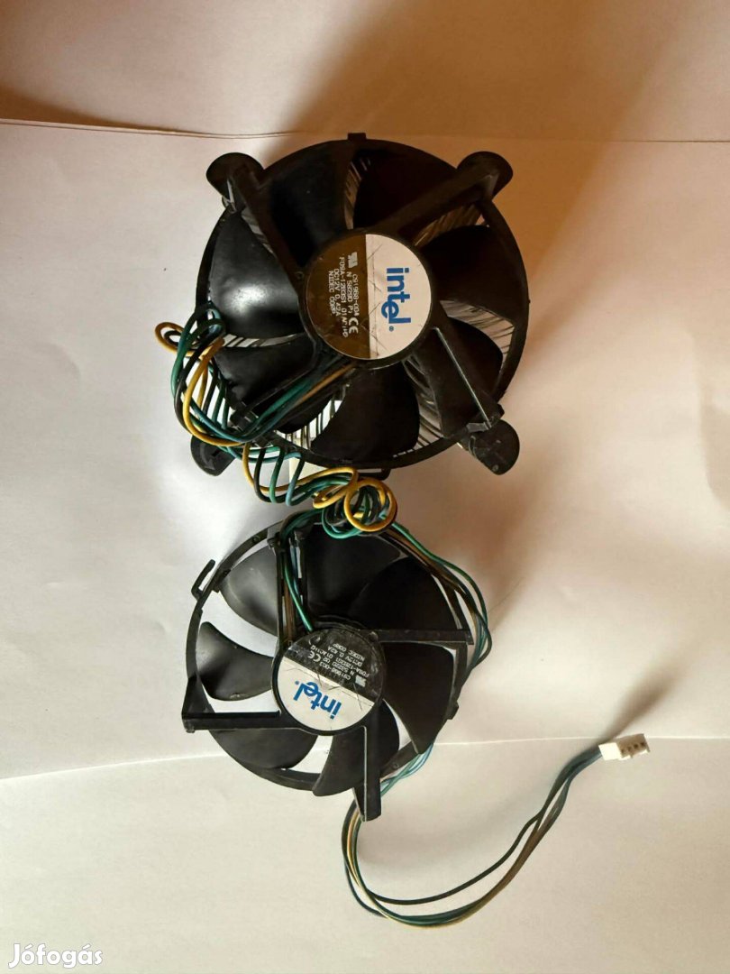 Eredeti Intel S775 processzor hűtőventilátor borda