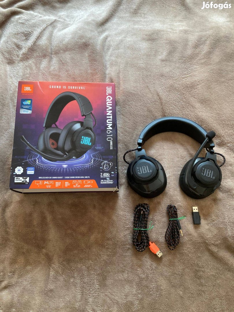 Eredeti JBL Quantum 610 vezeték nélküli gamer fejhallgató