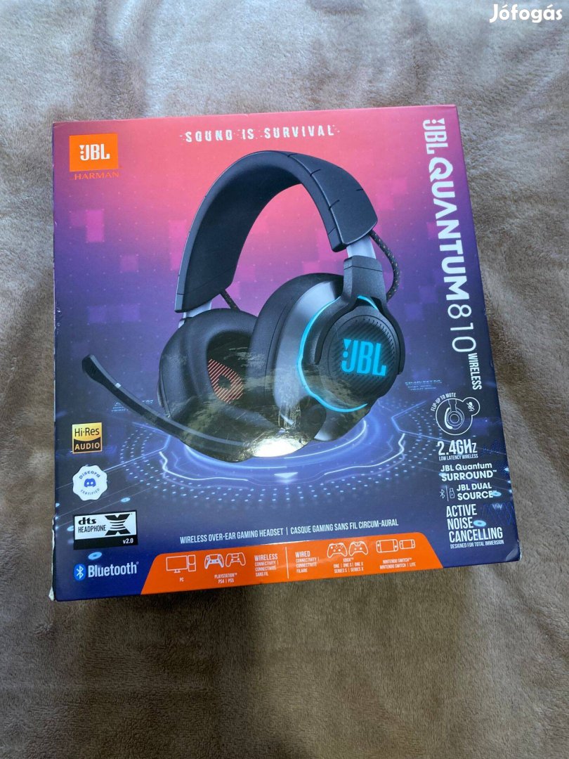 Eredeti JBL Quantum 810 vezeték nélküli gamer fejhallgató