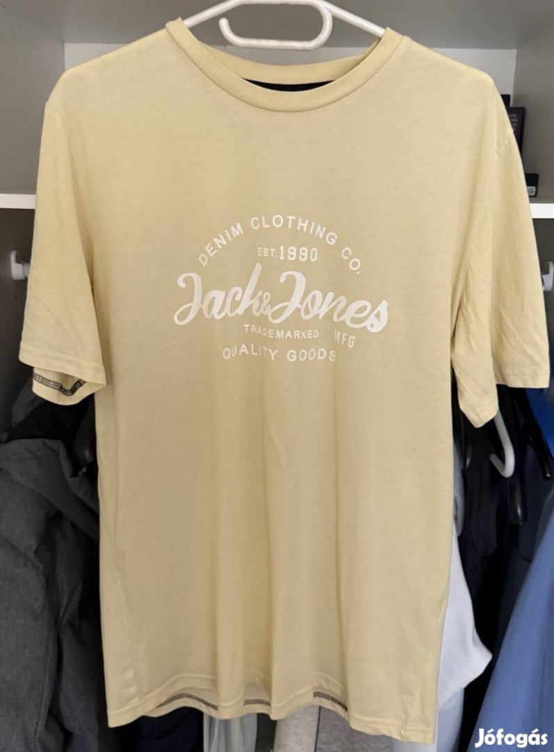 Eredeti Jack & Jones póló L, sárga 