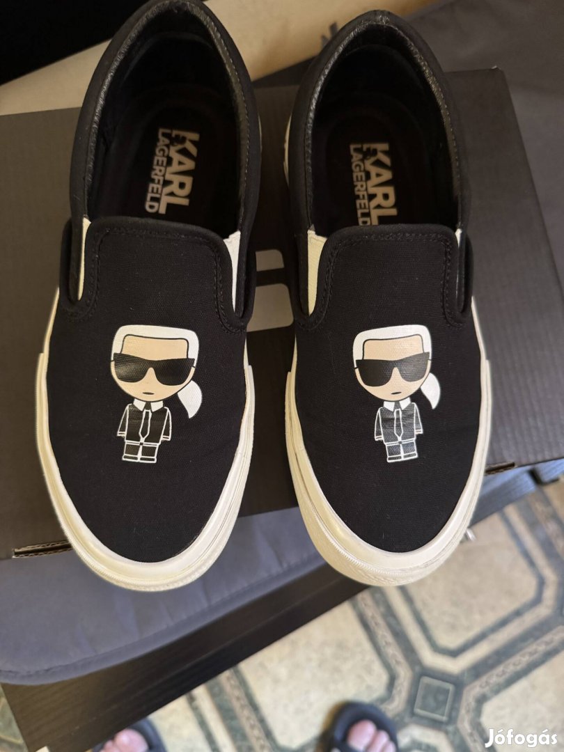 Eredeti Karl Lagerfeld női cipő 36-os , slip on