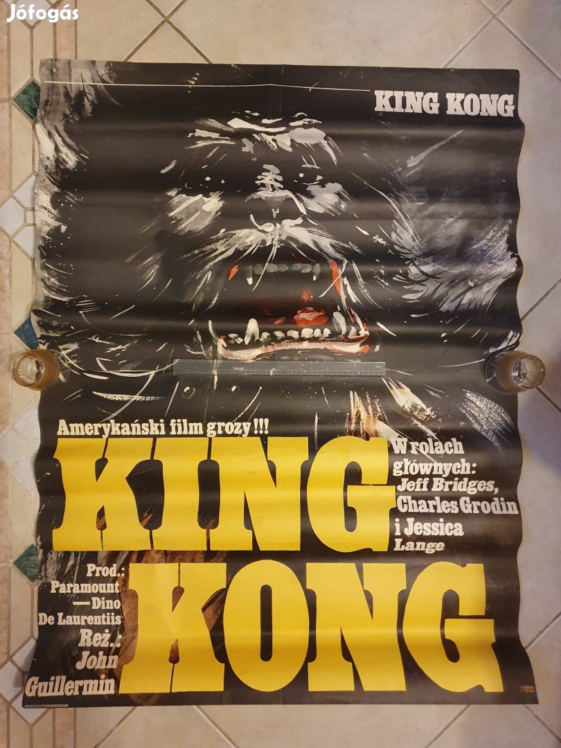 Eredeti King Kong moziplakát 1976-ból, plakát