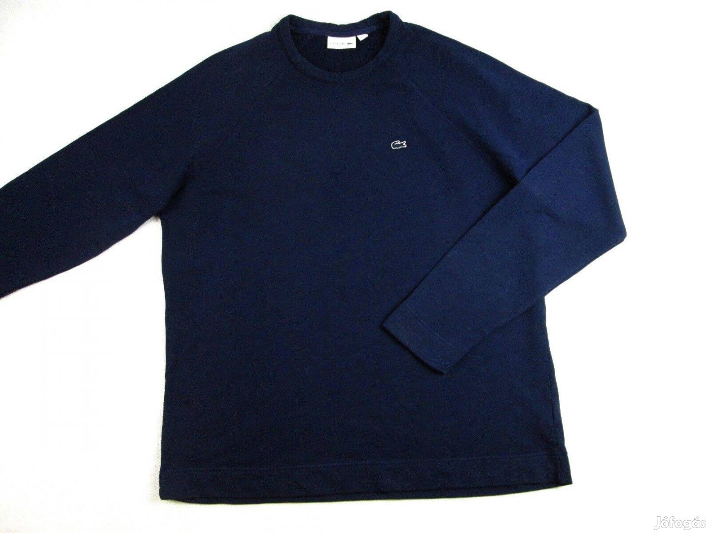 Eredeti Lacoste (2XL / 3XL) Elegáns Férfi Sötétkék Pulóver