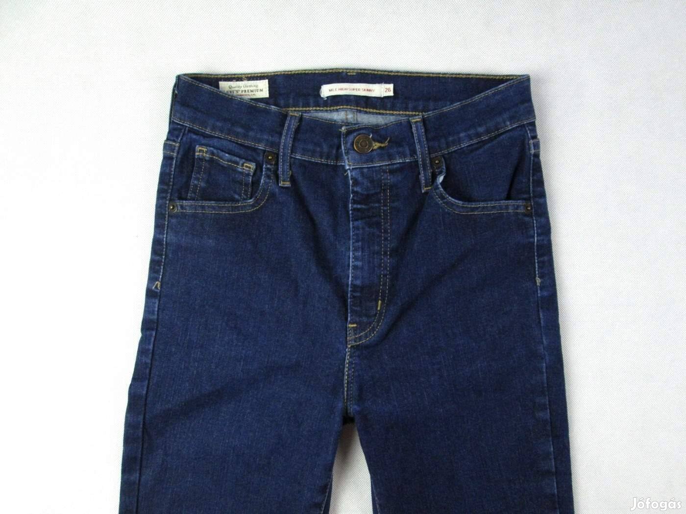 Eredeti Levis Mile High Super Skinny W26/L30 Női Sztreccses Farmer