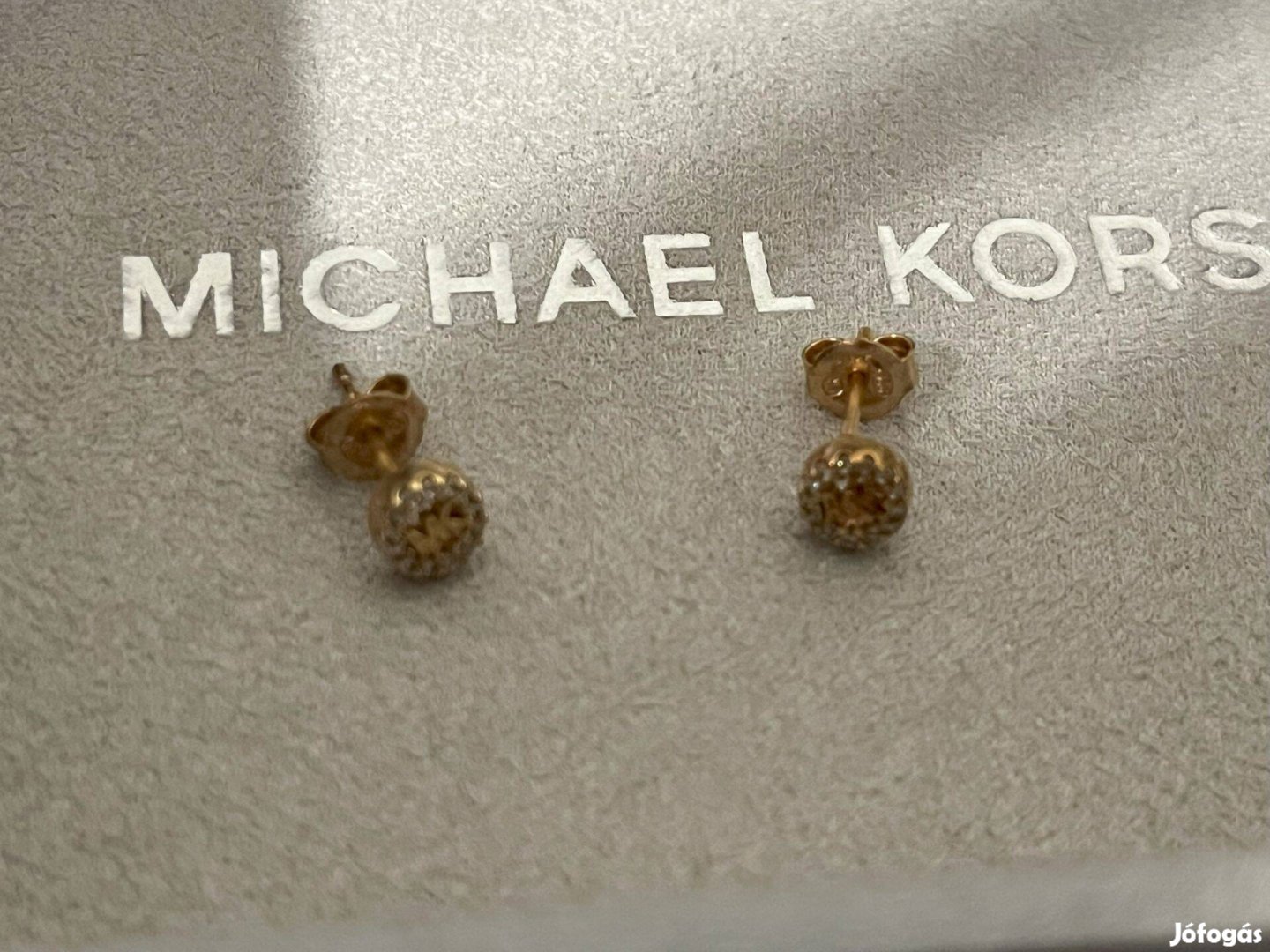 Eredeti MK Michael Kors roségold fülbevaló