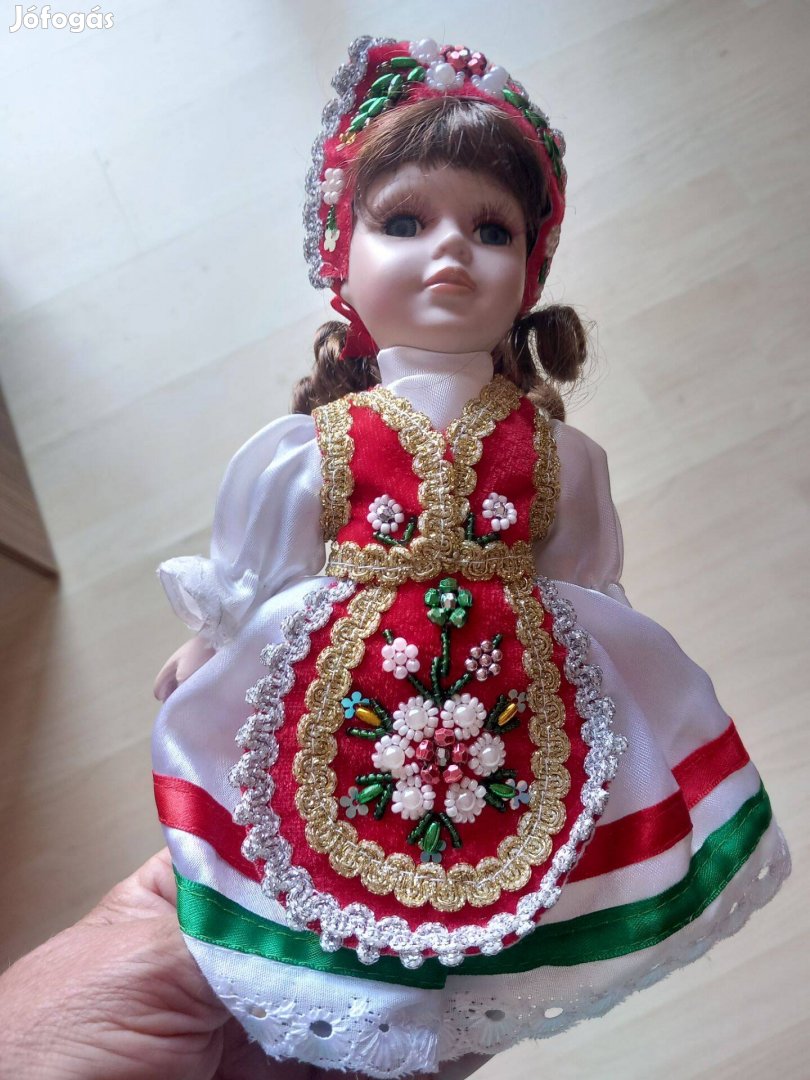 Eredeti Magyar porcelán baba 25cm hibátlan