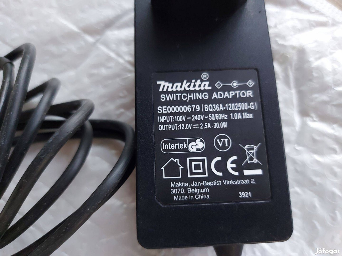 Eredeti Makita Rádió Adapter 12V 2.5A 30W