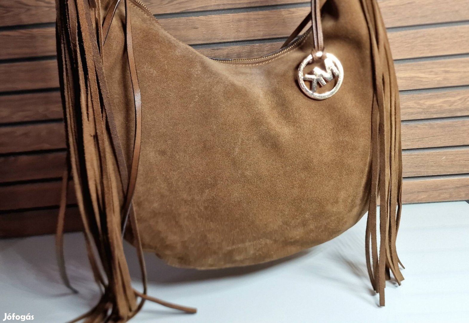 Eredeti Michael Kors Rhea hobo velúr táska