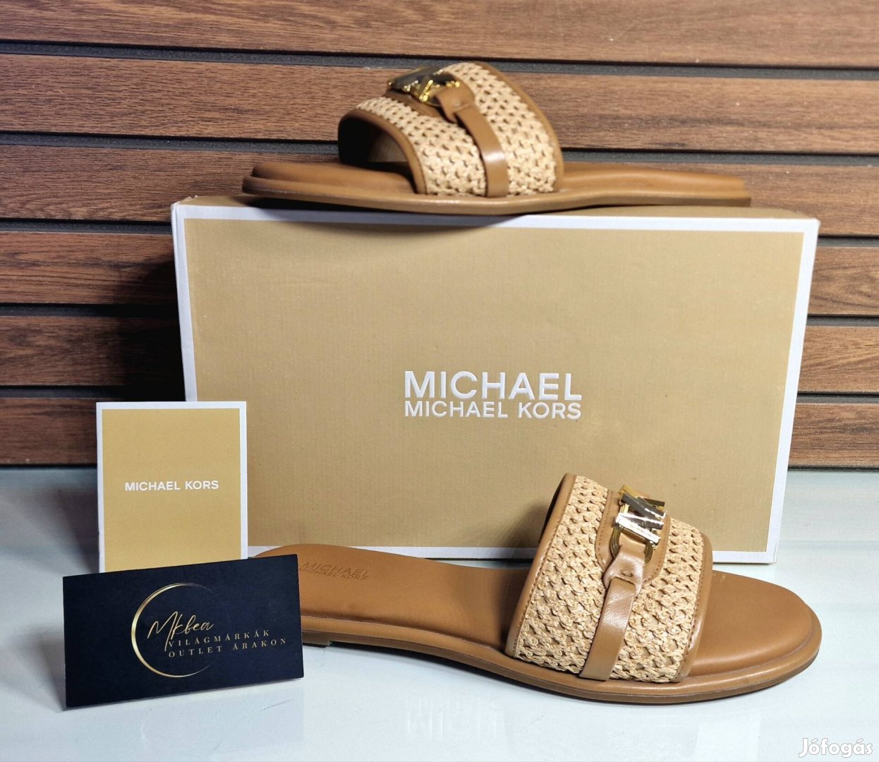 Eredeti Michael Kors bőr papucs 39