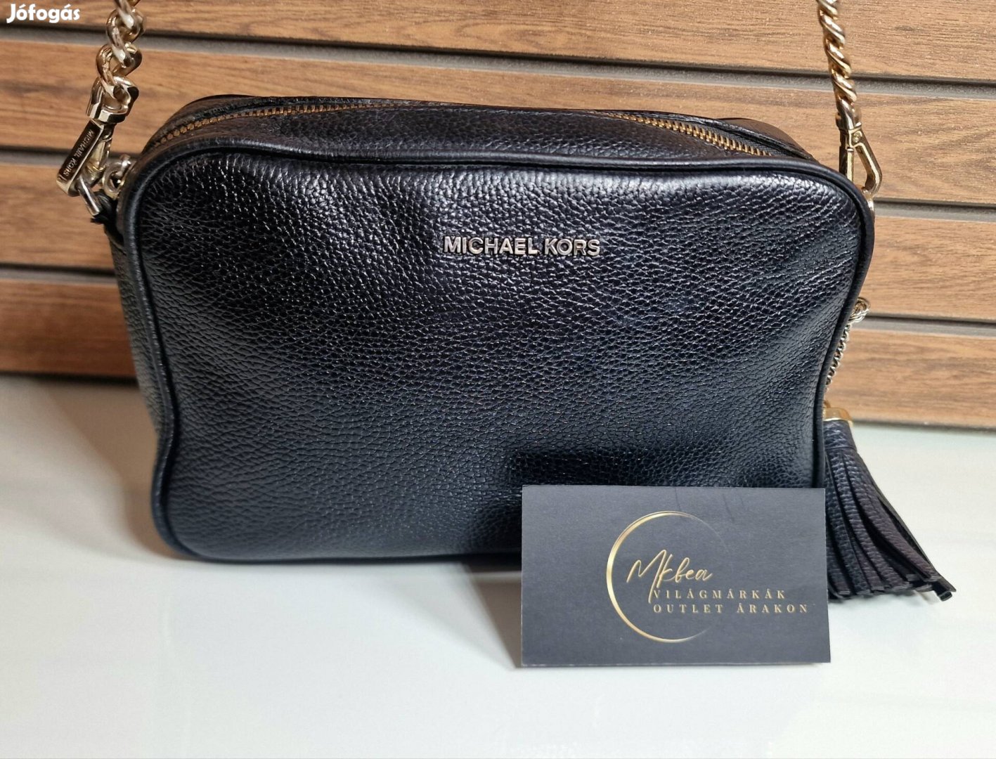 Eredeti Michael Kors bőr válltáska, crossbody 