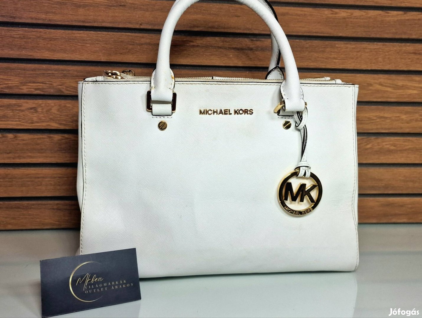 Eredeti Michael Kors fehér kézitáska 