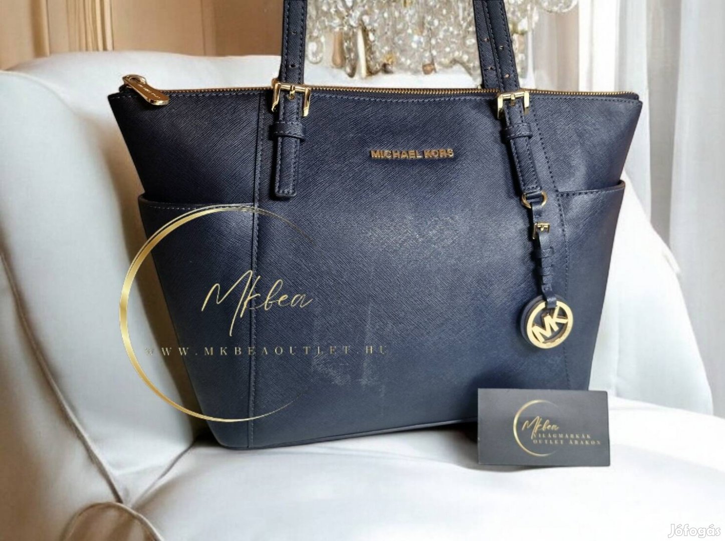 Eredeti Michael Kors shopper sötétkék 