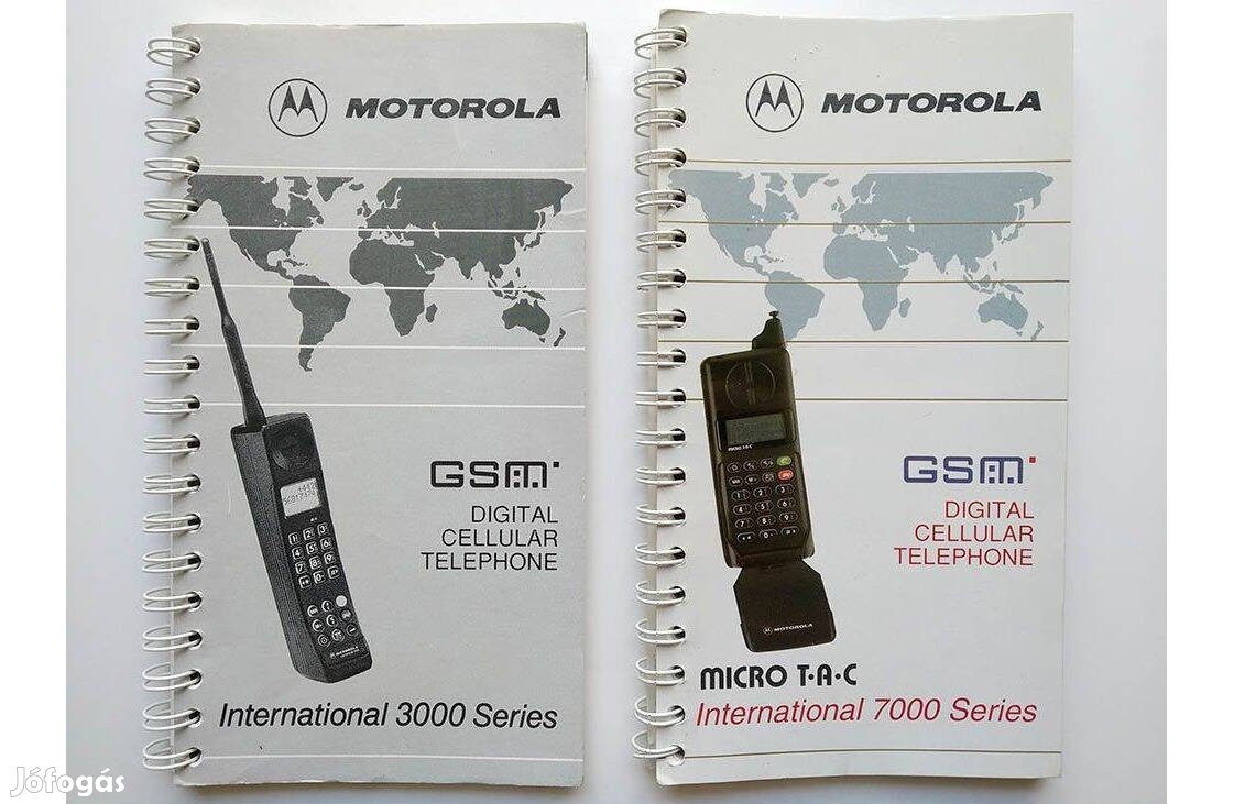 Eredeti Motorola kézikönyvek 3000-es, 7000-es sorozathoz, Retro