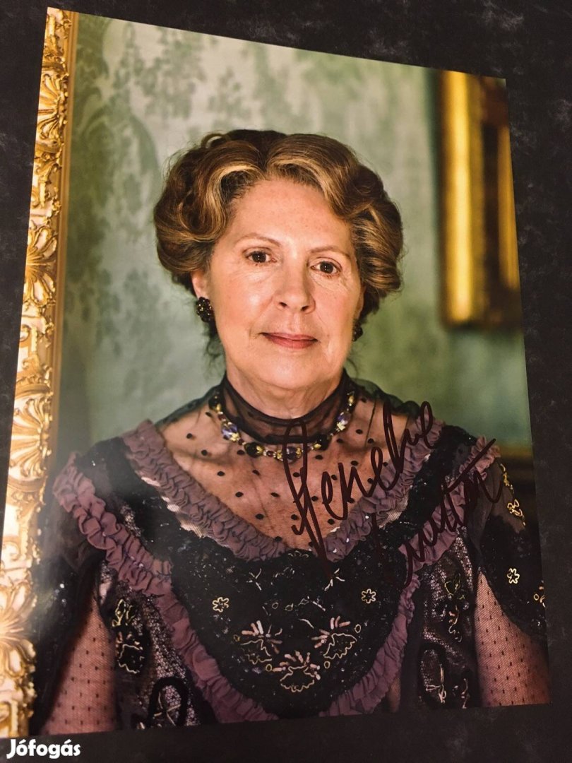 Eredeti Penelope Wilton aláírás, dedikált fotó Downton Abbey
