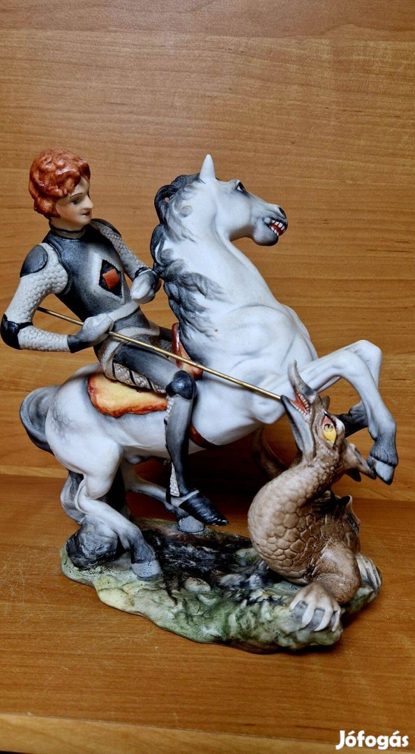 Eredeti Poema Porcelain szobor(Szent György)