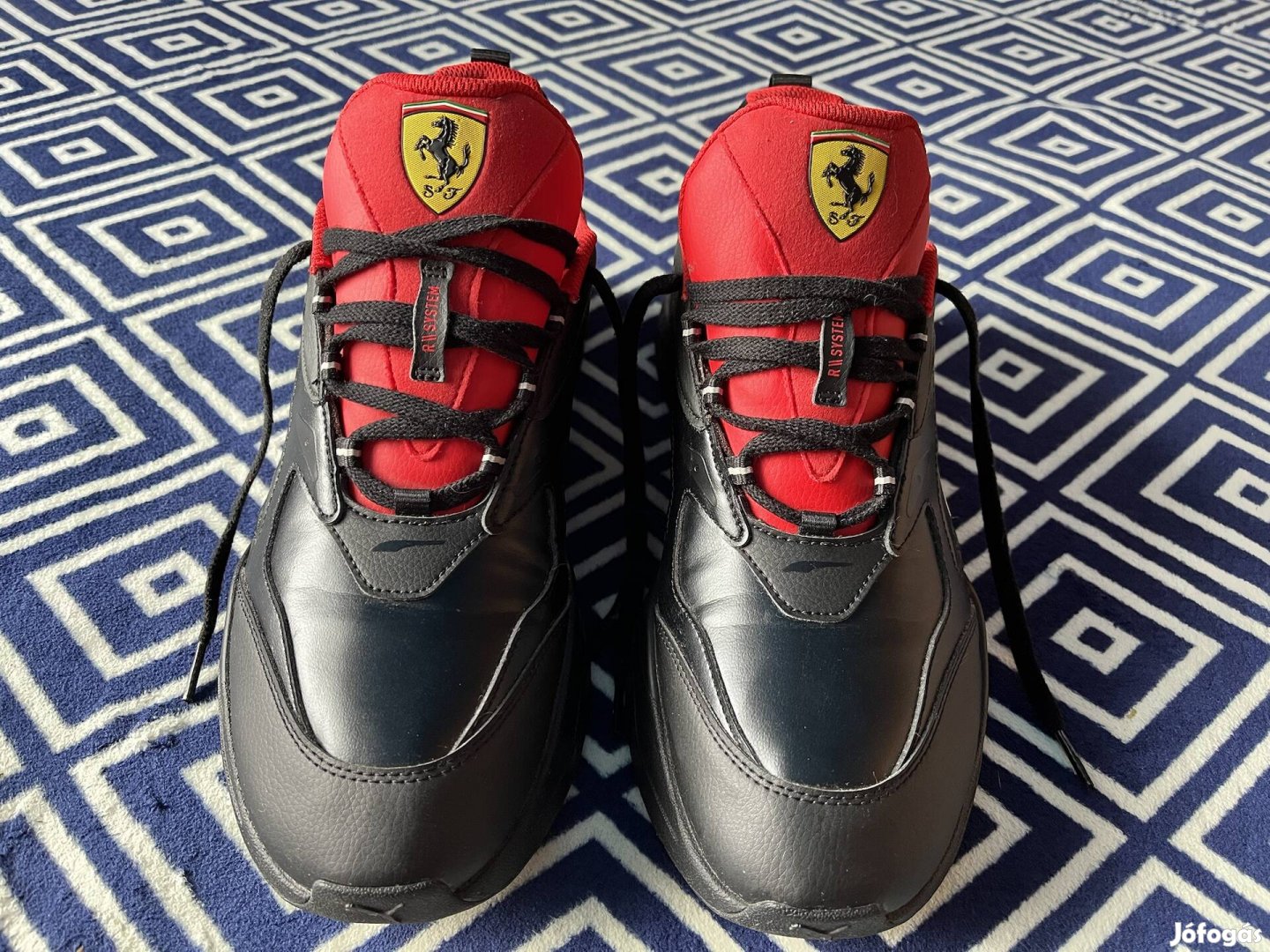 Eredeti Puma Ferrari RS-fast black cipő  46-os méretben