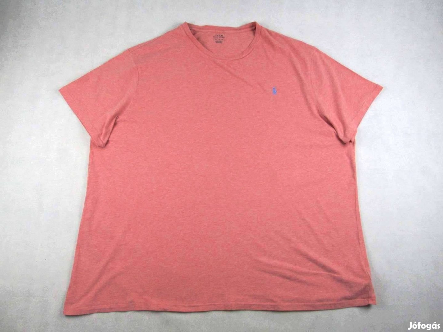 Eredeti Ralph Lauren 4XL 5XL Rövid Ujjú Férfi Pasztell-Piros