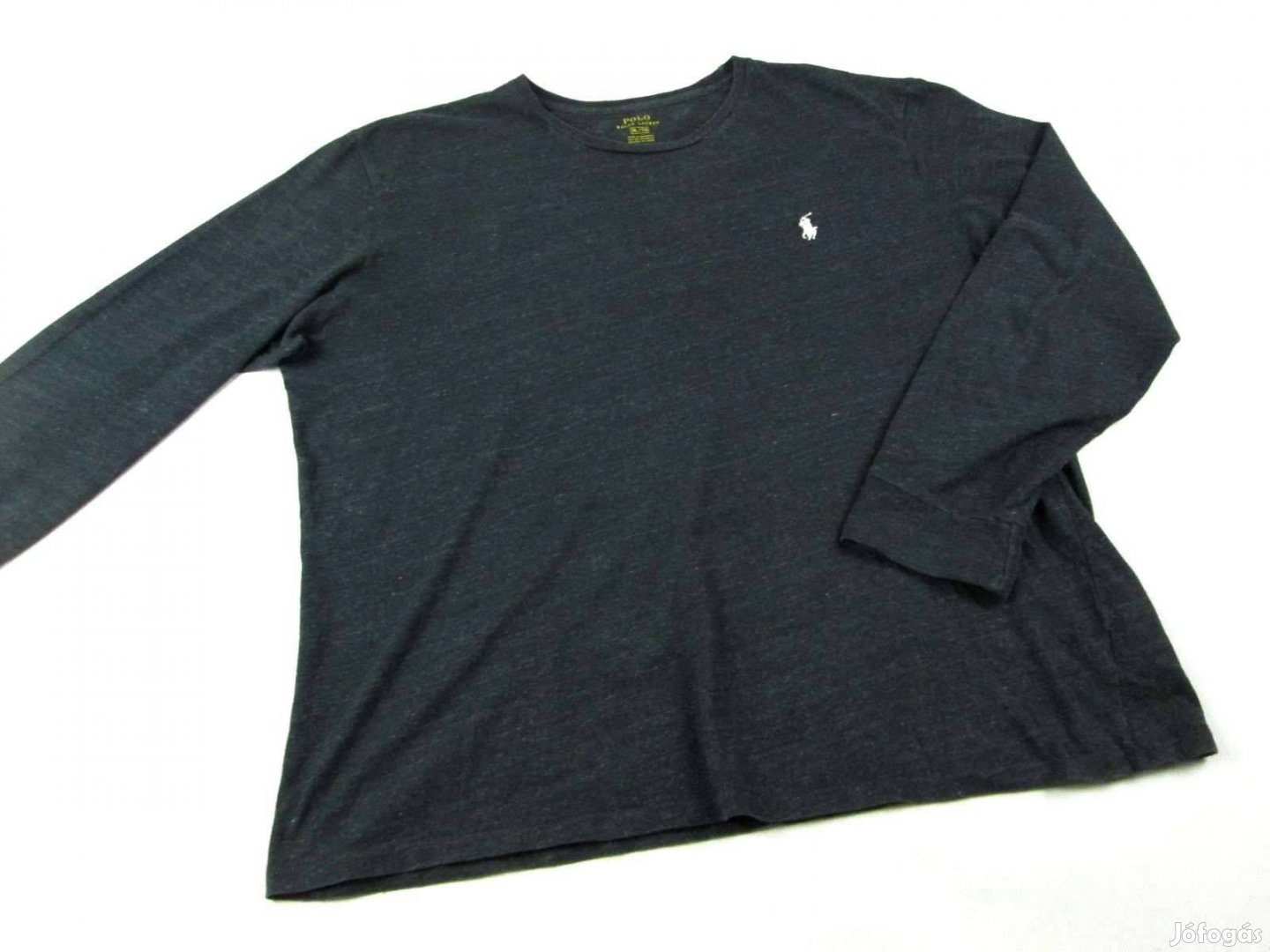 Eredeti Ralph Lauren XL Férfi Sötétszürke Hosszú Ujjú Póló