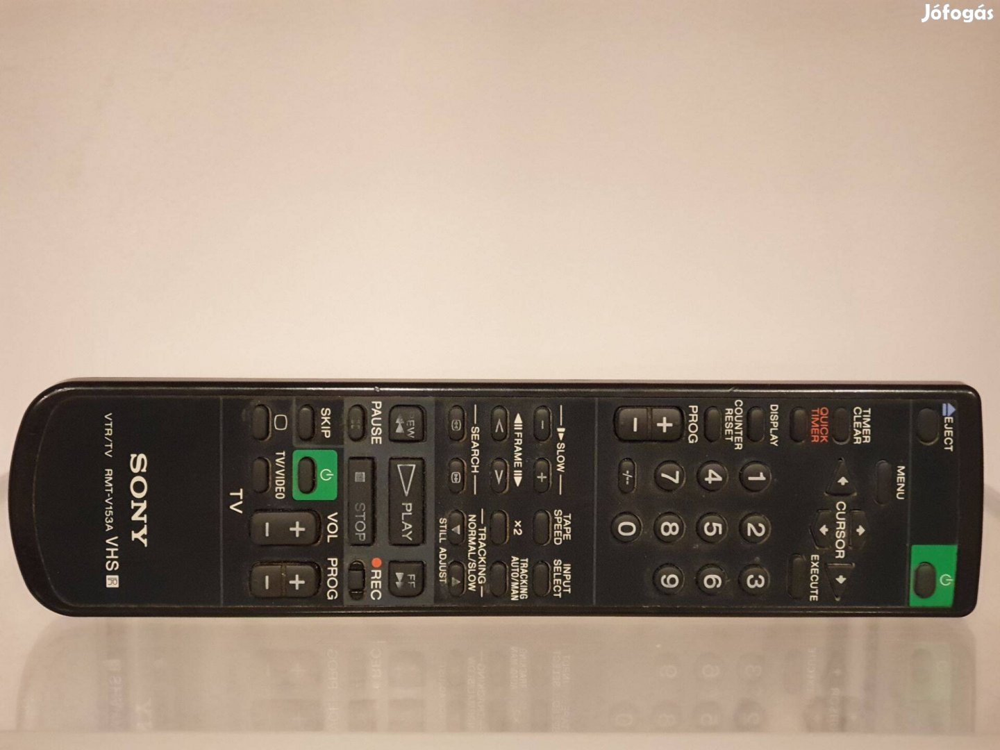 Eredeti Sony RMT-V153A típusú VHS videófelvevő /TV távirányító eladó