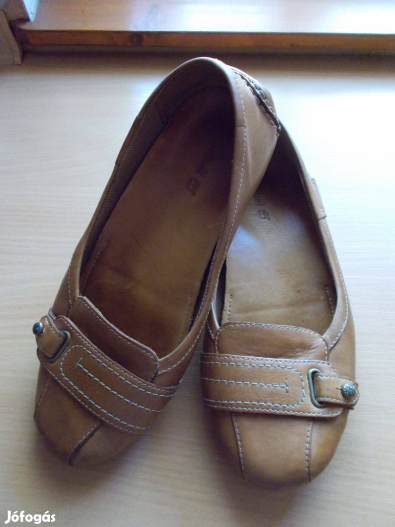 Eredeti Timberland igazi bőr női cipő 37-es, világos barna