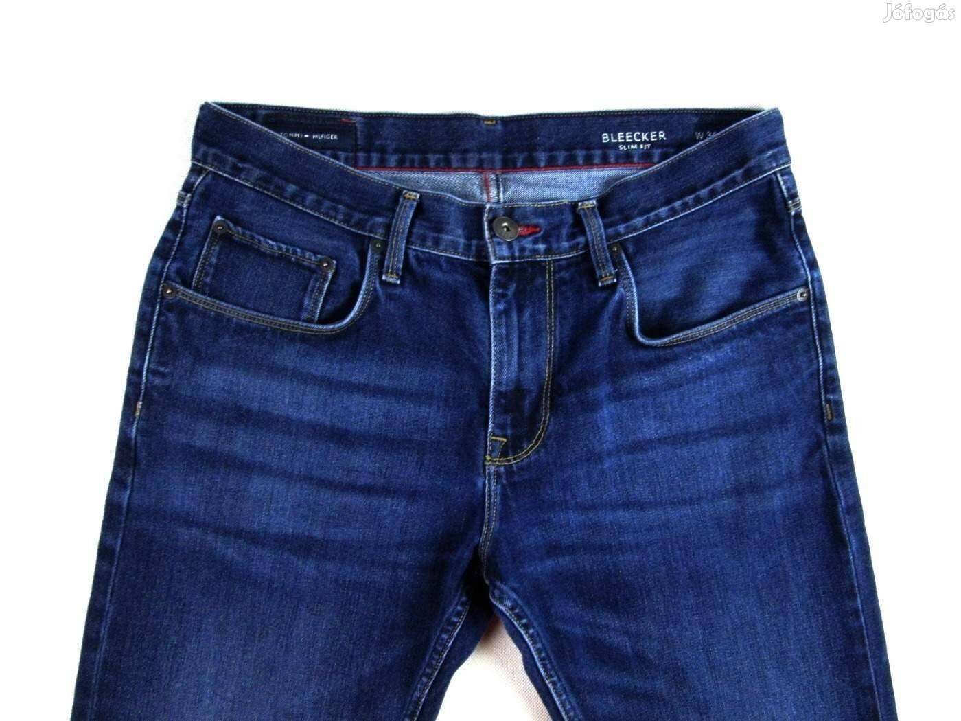 Eredeti Tommy Hilfiger Bleecker Slim Fit W34/L30 Férfi Sötétkék Farmer