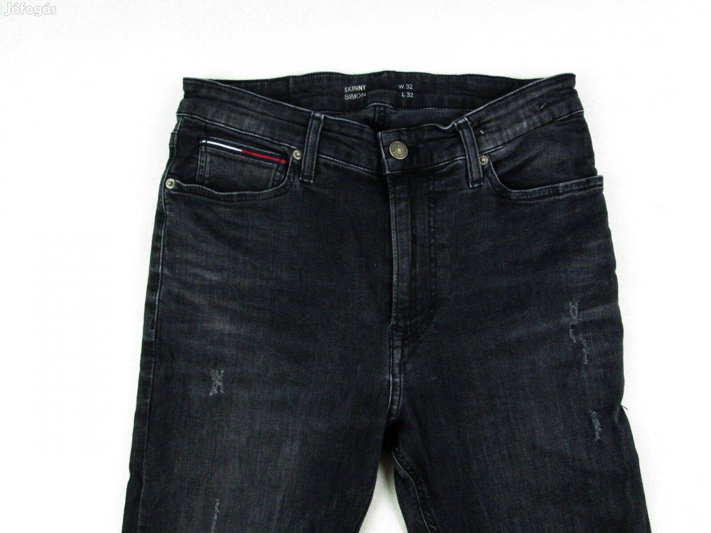 Eredeti Tommy Hilfiger Skinny Simon W32/L32 Férfi Kopt. Sztrecs Farmer