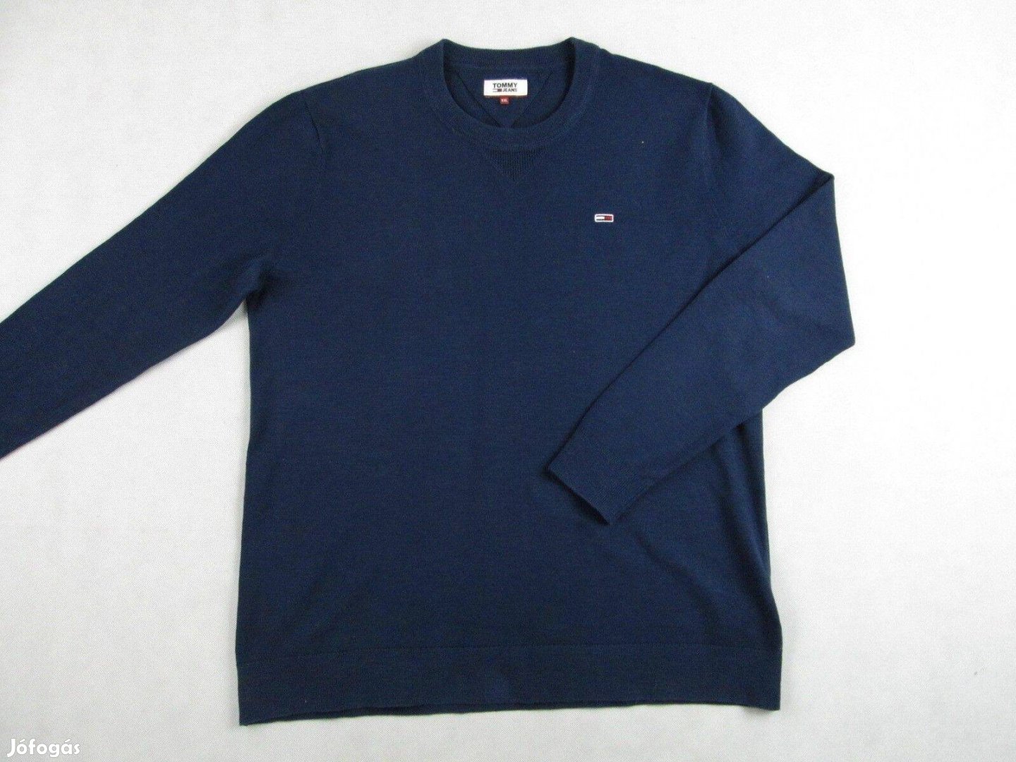 Eredeti Tommy Hilfiger (2XL) Férfi Sötétkék Pulóver