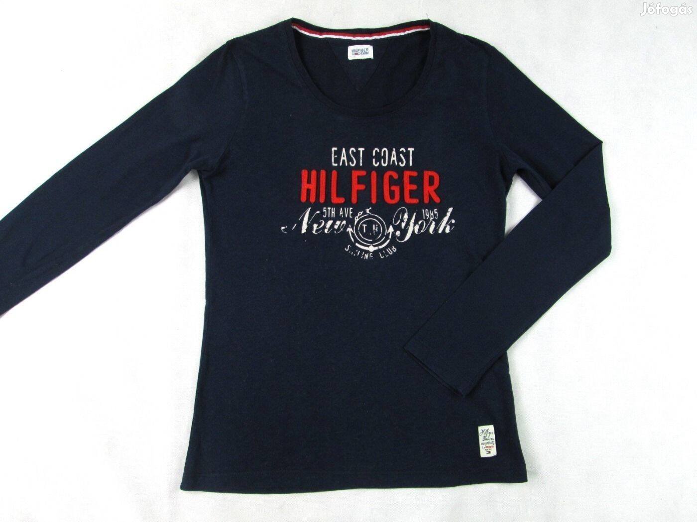 Eredeti Tommy Hilfiger (S) ÉJ Sötétkék Hosszú Ujjú Női Szuper Felső