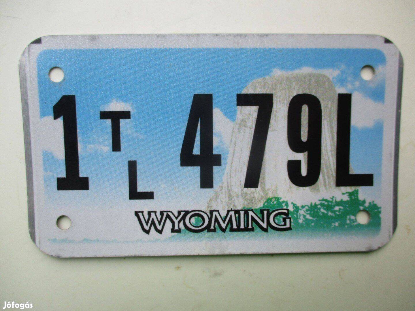 Eredeti USA motor rendszám Wyoming államból eladó!