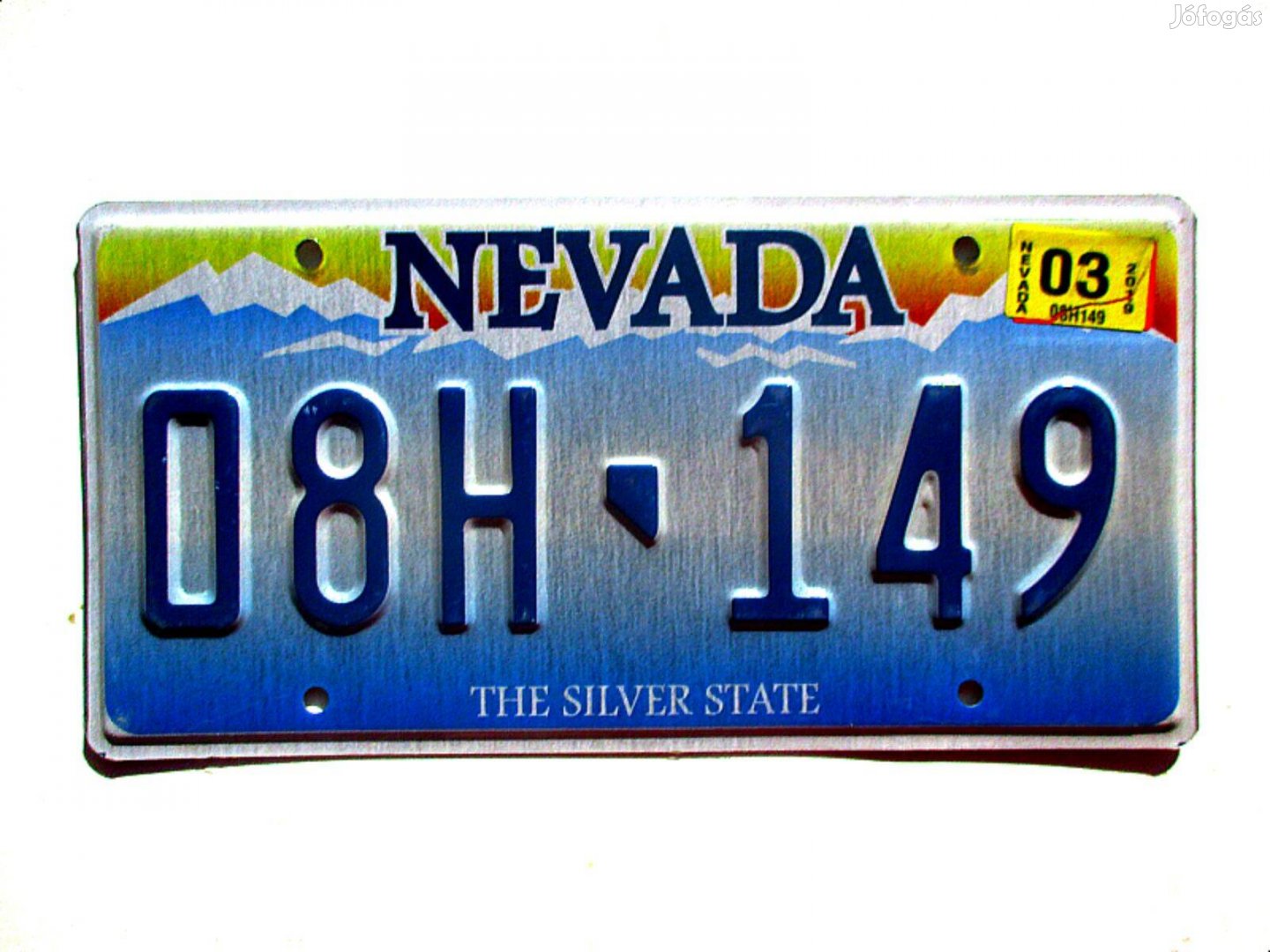Eredeti USA rendszám Nevada államból eladó!