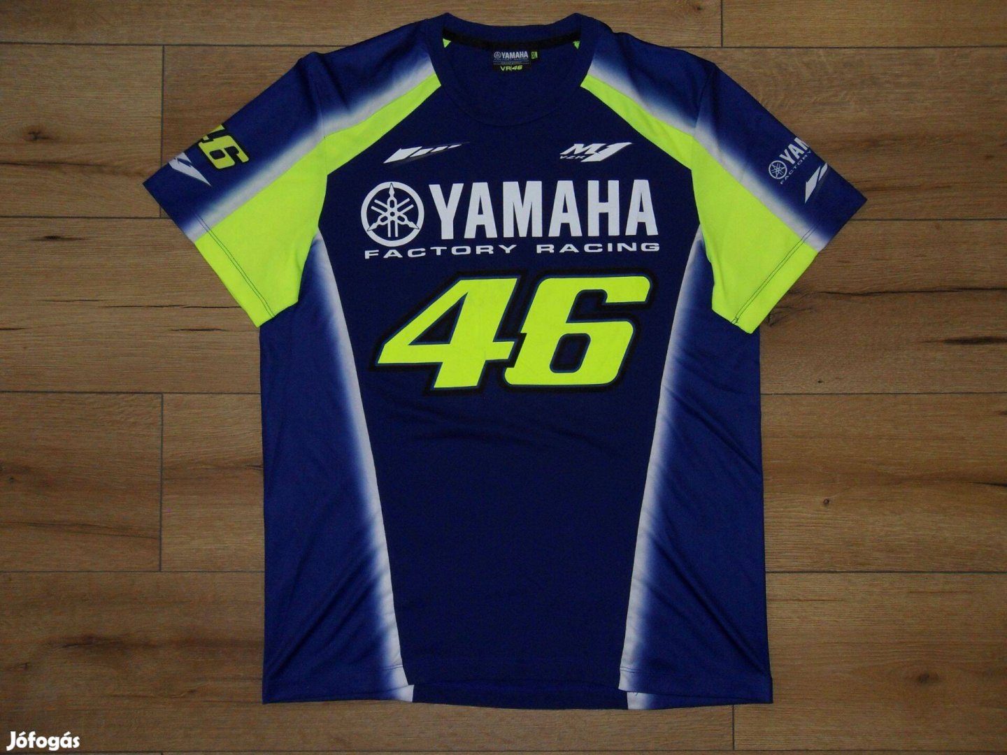 Eredeti VR46 Yamaha ffi Sportos Póló L