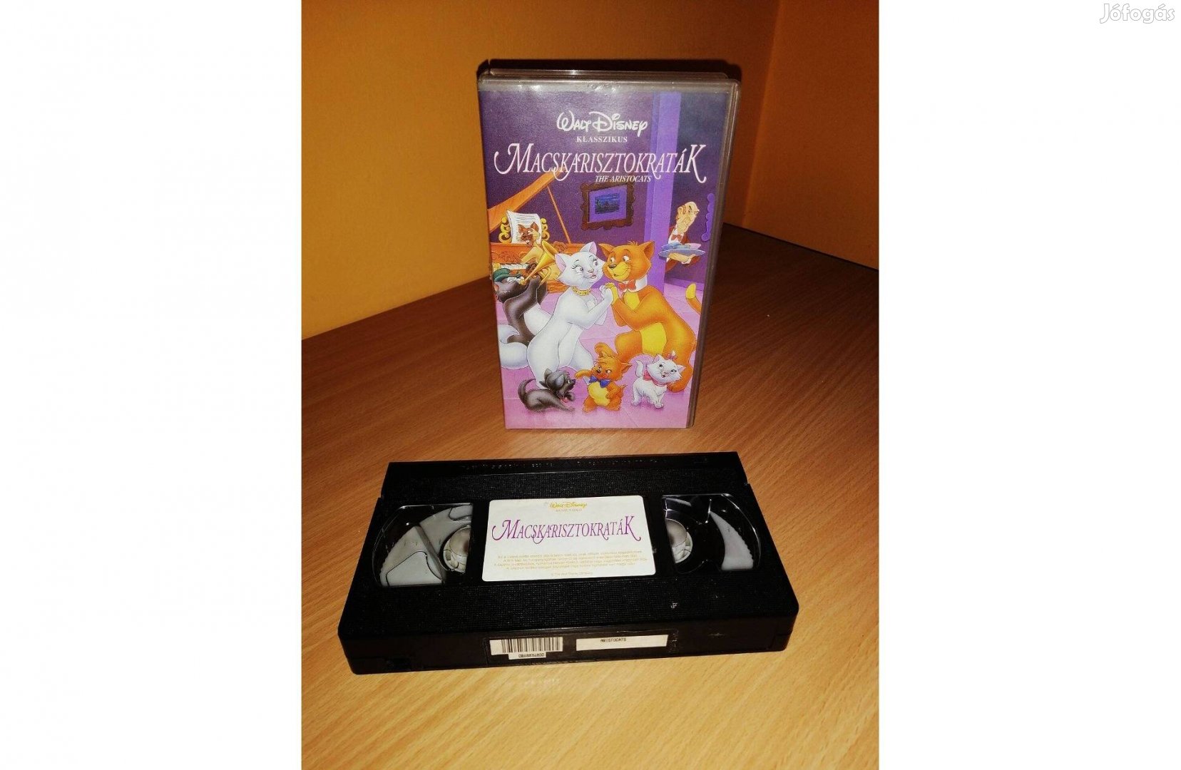 Eredeti Walt Disney Macskarisztokraták VHS mesefilm kazetta
